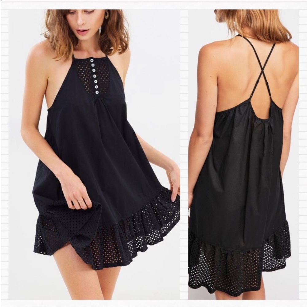 Free People Black Mini Dress